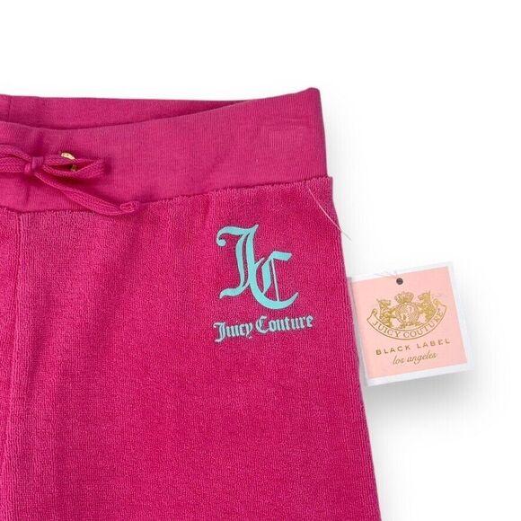 Juicy Couture Girls MT Zuma Pants Pink Terry Size 10 Jogger Lounge Lightweight - Picture 3 of 14